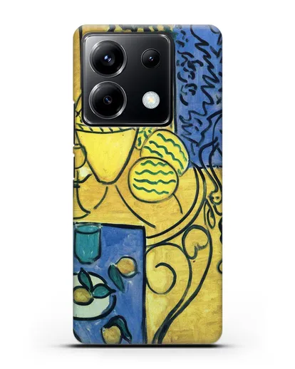 Чехол Интерьер в желтом и синем (Матисс Анри) силиконовый для Xiaomi Poco X6