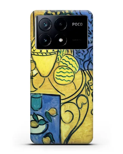 Чехол Интерьер в желтом и синем (Матисс Анри) силиконовый для Xiaomi Poco X6 Pro