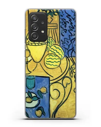 Чехол Интерьер в желтом и синем (Матисс Анри) силиконовый для Samsung Galaxy A53