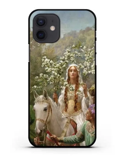 Чехол Королева Гвиневера, празднующая приход весны (Кольер Джон) силиконовый для iPhone 12