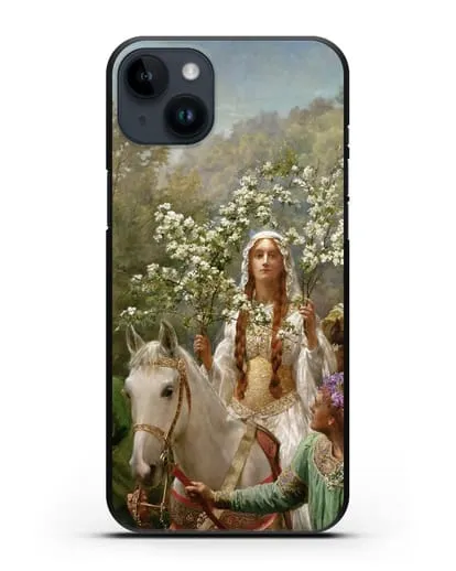 Чехол Королева Гвиневера, празднующая приход весны (Кольер Джон) силиконовый для iPhone 14 Plus