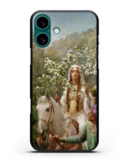 Чехол Королева Гвиневера, празднующая приход весны (Кольер Джон) силиконовый для iPhone 16 Plus