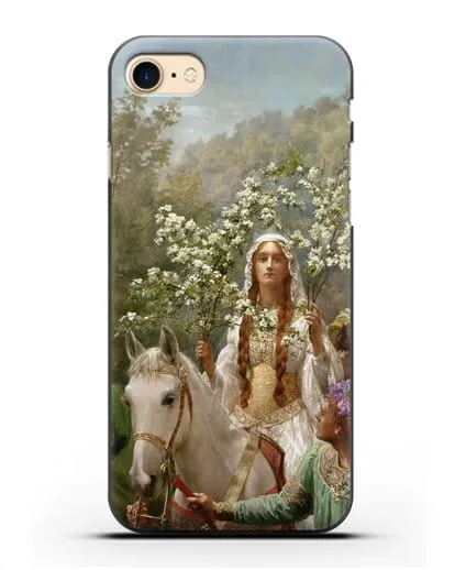 Чехол Королева Гвиневера, празднующая приход весны (Кольер Джон) силиконовый для iPhone 8