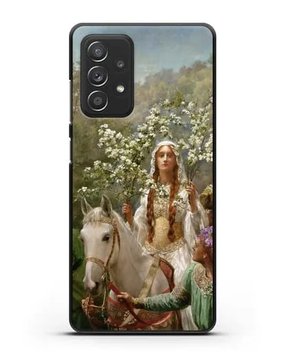 Чехол Королева Гвиневера, празднующая приход весны (Кольер Джон) силиконовый для Samsung Galaxy A53
