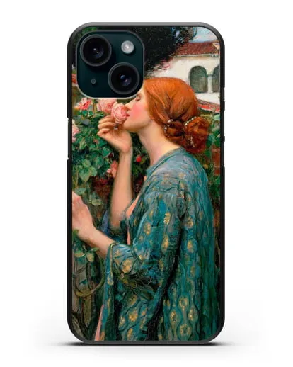 Чехол Душа розы (Уотерхаус Джон Уильям) силиконовый для iPhone 15