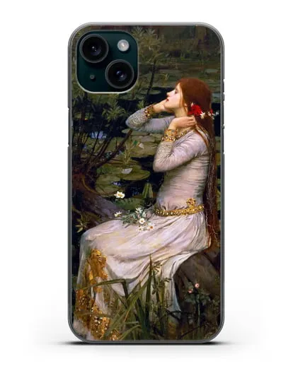 Чехол Офелия (Уотерхаус Джон Уильям) силиконовый для iPhone 15 Plus