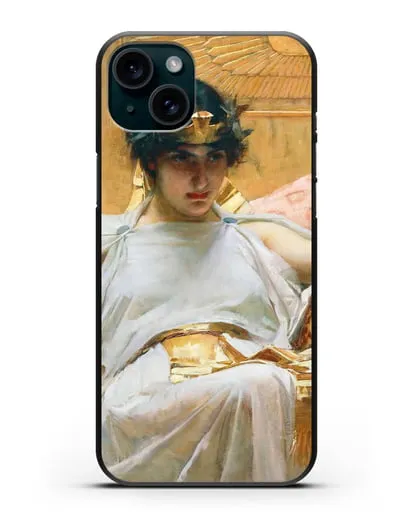 Чехол Клеопатра (Уотерхаус Джон Уильям) силиконовый для iPhone 15 Plus