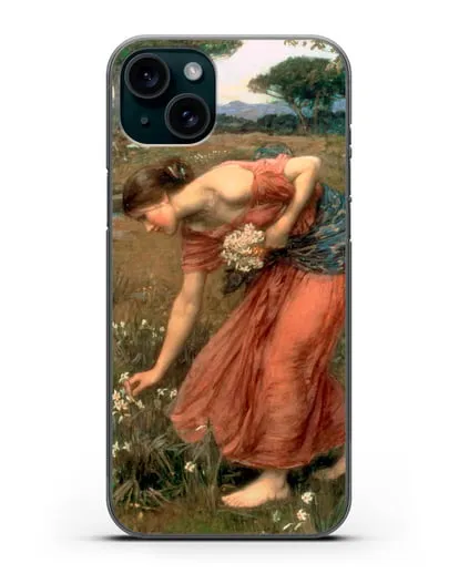 Чехол Нарциссы (Уотерхаус Джон Уильям) силиконовый для iPhone 15 Plus