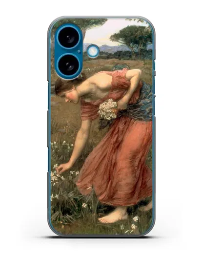 Чехол Нарциссы (Уотерхаус Джон Уильям) силиконовый для iPhone 16