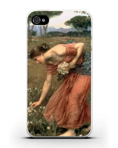 Чехол Нарциссы (Уотерхаус Джон Уильям) силиконовый для iPhone 4/4s