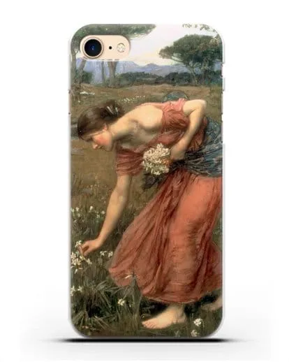 Чехол Нарциссы (Уотерхаус Джон Уильям) силиконовый для iPhone 8