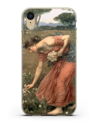 Чехол Нарциссы (Уотерхаус Джон Уильям) силиконовый для iPhone XR