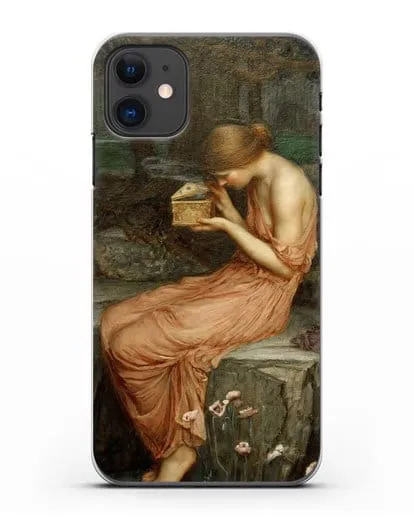Чехол Психея открывает золотую шкатулку (Уотерхаус Джон Уильям) силиконовый для iPhone 11