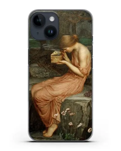 Чехол Психея открывает золотую шкатулку (Уотерхаус Джон Уильям) силиконовый для iPhone 14