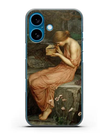 Чехол Психея открывает золотую шкатулку (Уотерхаус Джон Уильям) силиконовый для iPhone 16