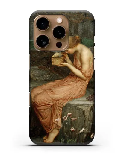 Чехол Психея открывает золотую шкатулку (Уотерхаус Джон Уильям) силиконовый для iPhone 16 Pro