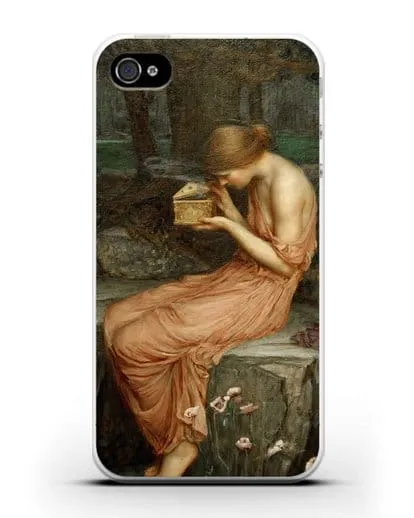 Чехол Психея открывает золотую шкатулку (Уотерхаус Джон Уильям) силиконовый для iPhone 4/4s