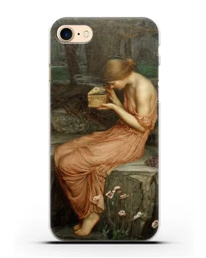 Чехол Психея открывает золотую шкатулку (Уотерхаус Джон Уильям) силиконовый для iPhone 8