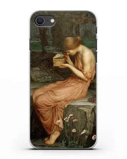 Чехол Психея открывает золотую шкатулку (Уотерхаус Джон Уильям) силиконовый для iPhone SE 2020