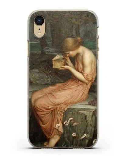 Чехол Психея открывает золотую шкатулку (Уотерхаус Джон Уильям) силиконовый для iPhone XR