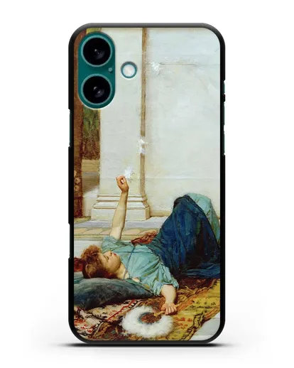 Чехол Сладкое безделье (Уотерхаус Джон Уильям) силиконовый для iPhone 16 Plus