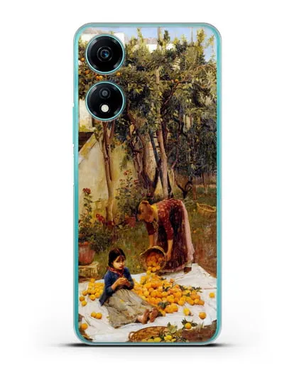Чехол Сбор апельсинов (Уотерхаус Джон Уильям) силиконовый для Honor X5 Plus