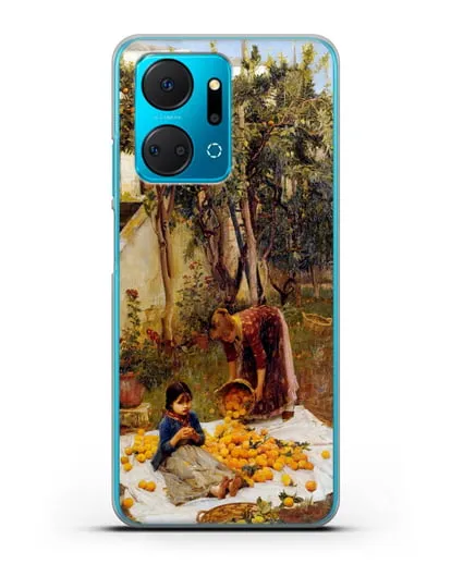 Чехол Сбор апельсинов (Уотерхаус Джон Уильям) силиконовый для Honor X7a Plus