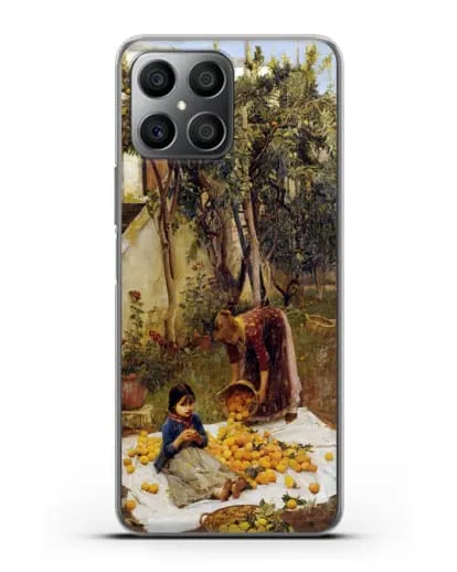 Чехол Сбор апельсинов (Уотерхаус Джон Уильям) силиконовый для Honor X8