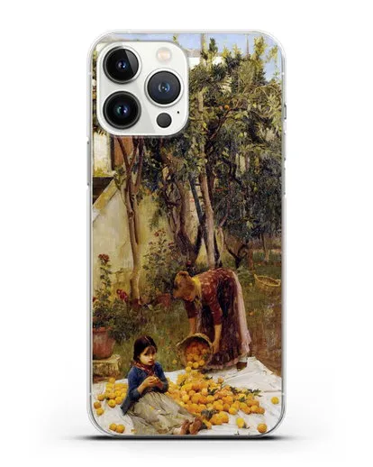 Чехол Сбор апельсинов (Уотерхаус Джон Уильям) силиконовый для iPhone 13 Pro Max