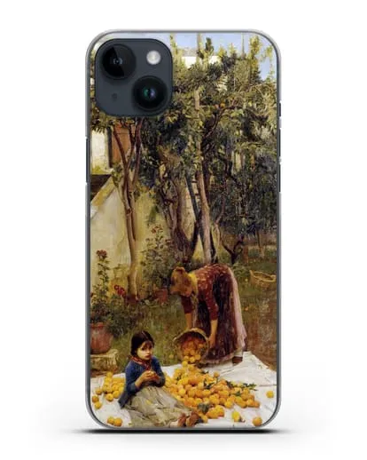 Чехол Сбор апельсинов (Уотерхаус Джон Уильям) силиконовый для iPhone 14 Plus