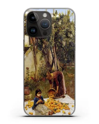 Чехол Сбор апельсинов (Уотерхаус Джон Уильям) силиконовый для iPhone 14 Pro Max