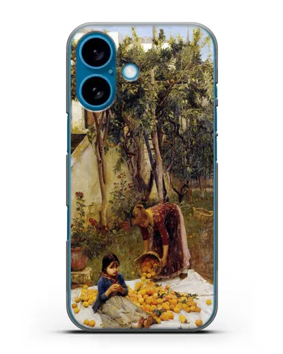 Чехол Сбор апельсинов (Уотерхаус Джон Уильям) силиконовый для iPhone 16