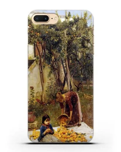 Чехол Сбор апельсинов (Уотерхаус Джон Уильям) силиконовый для iPhone 8 Plus