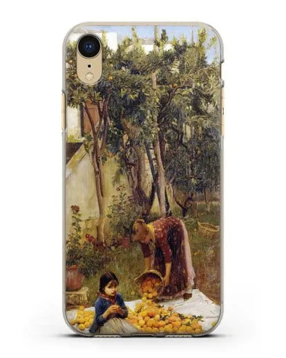 Чехол Сбор апельсинов (Уотерхаус Джон Уильям) силиконовый для iPhone XR