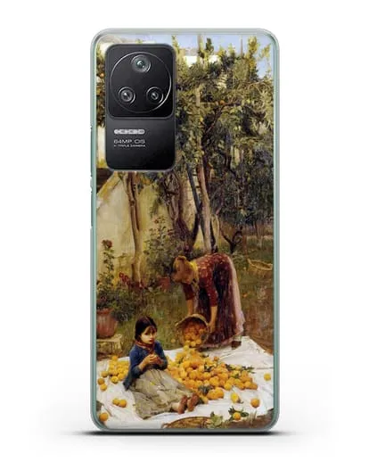 Чехол Сбор апельсинов (Уотерхаус Джон Уильям) силиконовый для Xiaomi Poco F4