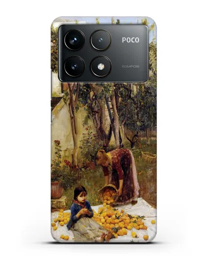 Чехол Сбор апельсинов (Уотерхаус Джон Уильям) силиконовый для Xiaomi Poco F6 Pro