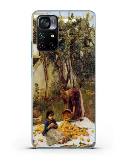 Чехол Сбор апельсинов (Уотерхаус Джон Уильям) силиконовый для Xiaomi Poco M4 Pro 5G
