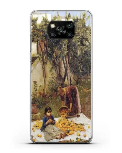 Чехол Сбор апельсинов (Уотерхаус Джон Уильям) силиконовый для Xiaomi Poco X3