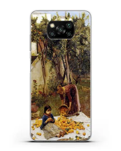 Чехол Сбор апельсинов (Уотерхаус Джон Уильям) силиконовый для Xiaomi Poco X3 Pro