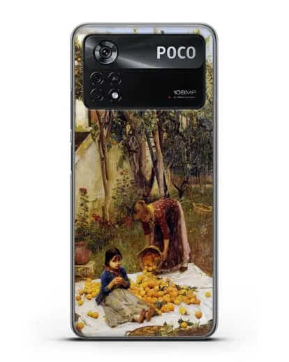 Чехол Сбор апельсинов (Уотерхаус Джон Уильям) силиконовый для Xiaomi Poco X4 Pro