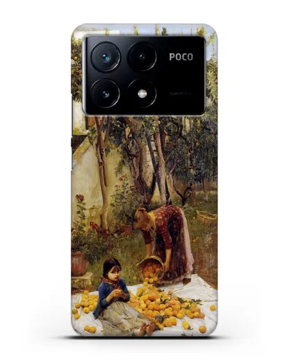 Чехол Сбор апельсинов (Уотерхаус Джон Уильям) силиконовый для Xiaomi Poco X6 Pro
