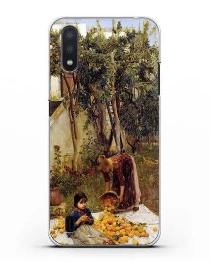 Чехол Сбор апельсинов (Уотерхаус Джон Уильям) силиконовый для Samsung Galaxy A01 [SM-A015F]