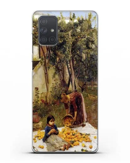 Чехол Сбор апельсинов (Уотерхаус Джон Уильям) силиконовый для Samsung Galaxy A71 [SM-A715F]