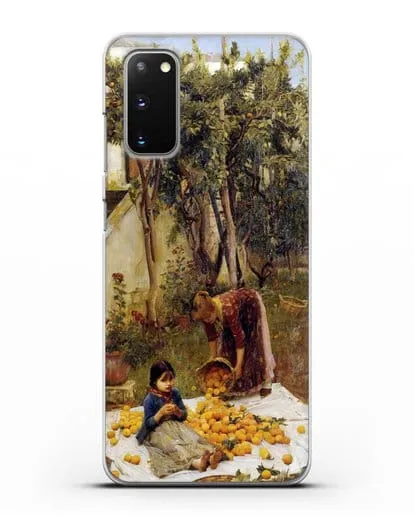Чехол Сбор апельсинов (Уотерхаус Джон Уильям) силиконовый для Samsung Galaxy S20 [SM-G980F]