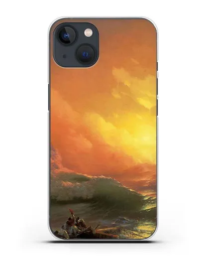 Чехол Девятый вал (Айвазовский Иван) силиконовый для iPhone 13 Mini