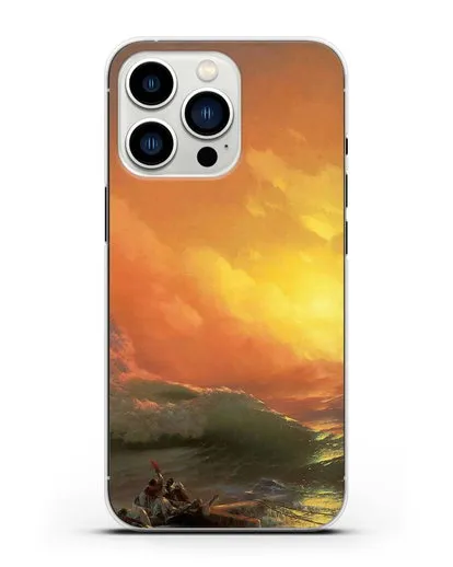 Чехол Девятый вал (Айвазовский Иван) силиконовый для iPhone 13 Pro