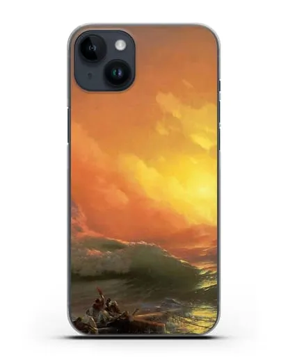 Чехол Девятый вал (Айвазовский Иван) силиконовый для iPhone 14 Plus