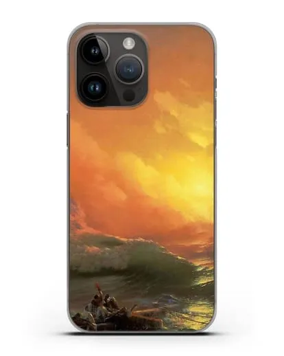 Чехол Девятый вал (Айвазовский Иван) силиконовый для iPhone 14 Pro Max