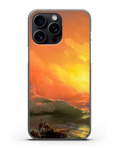 Чехол Девятый вал (Айвазовский Иван) силиконовый для iPhone 15 Pro Max