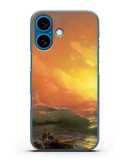 Чехол Девятый вал (Айвазовский Иван) силиконовый для iPhone 16